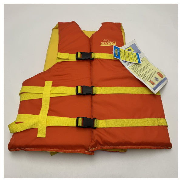 Seachoice Deluxe Rettungsweste XL - gut sichtbare Schwimmweste Typ III für Bootfahren und Wassersport