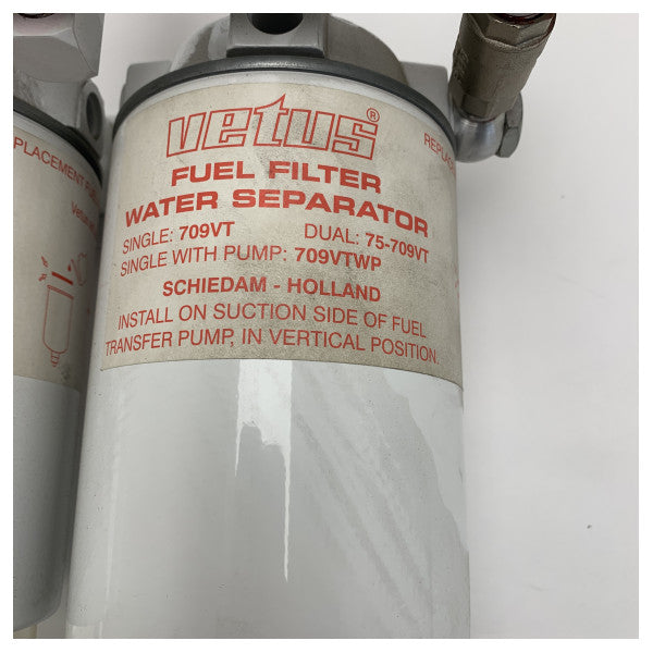 Vetus 75330VTEB Doppelter Kraftstofffilter Wasserabscheider 360L/h