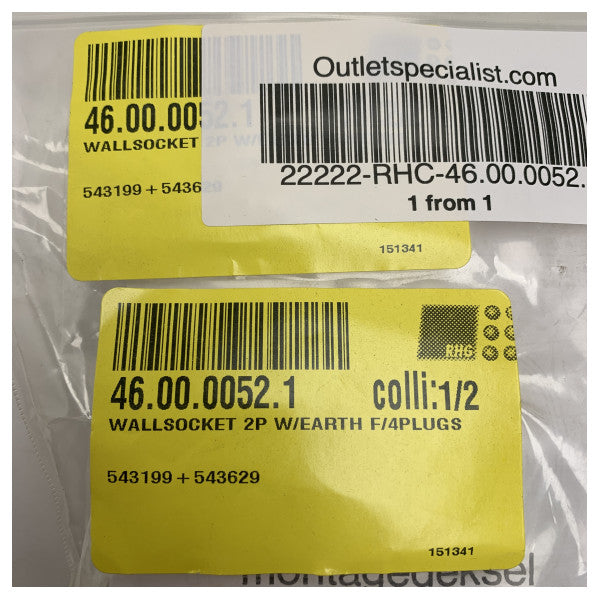 耐候性と耐久性のある4つのダブルコンセント付きマリングレード電源壁ソケット