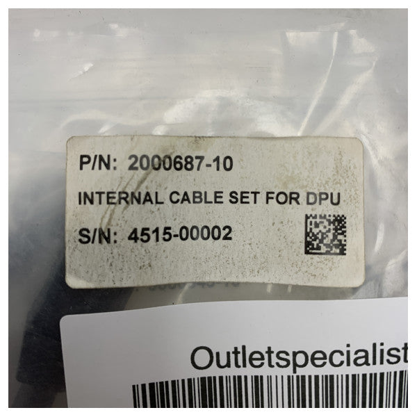 Danelec Marine VDR internt kabelsæt til DPU - holdbare Cat5 Ethernet- og 40-pin båndkabler til skibssystemer