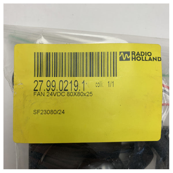 Sunon 24V DC舶用冷却ファン 80x80x25mm MagLev ベアリング搭載 電子機器用 - SF23080/24