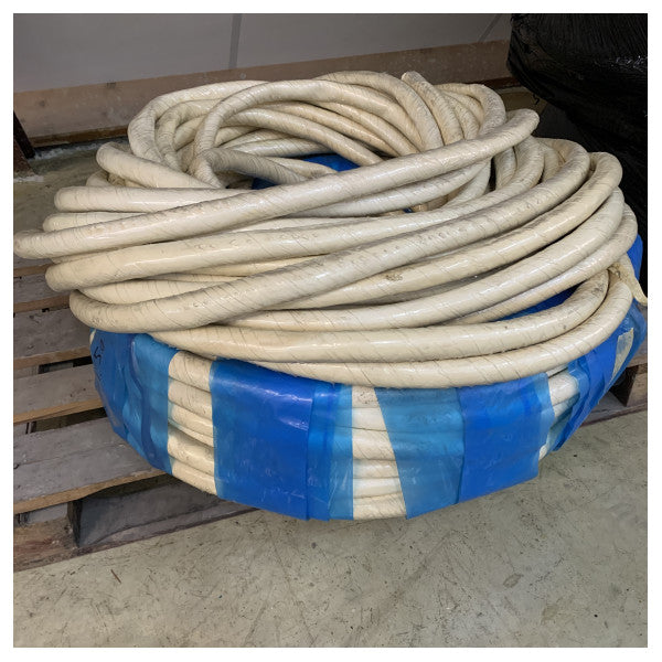 White Waterproof Oil-Resistant Flexible hose for Marine and Industrial Pipelines � 22mm Diameter, 40m Roll