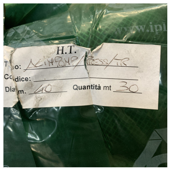 Alimpomp Press TR Food quality Pvc hose D40 mm length 30M 