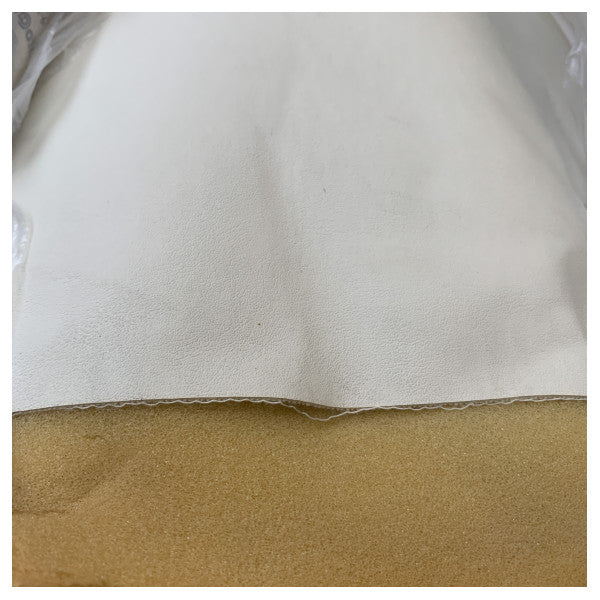 Extreme Ivory high quality  Artificial Leather Upholstery 18 x 1.4M