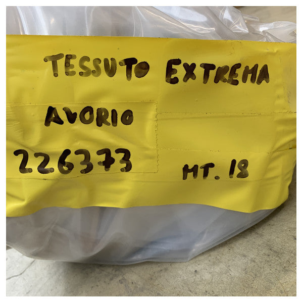 Extreme Ivory high quality  Artificial Leather Upholstery 18 x 1.4M