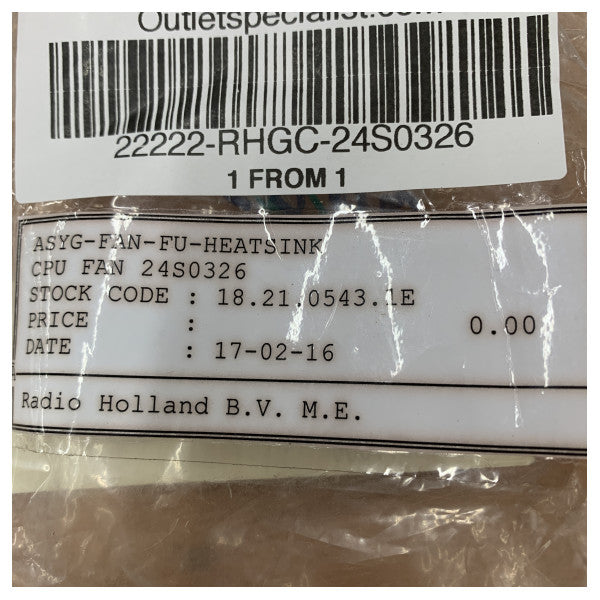 Sanyo Denki 24S0326 CPU-køleventilator Marine Elektronik Køling 