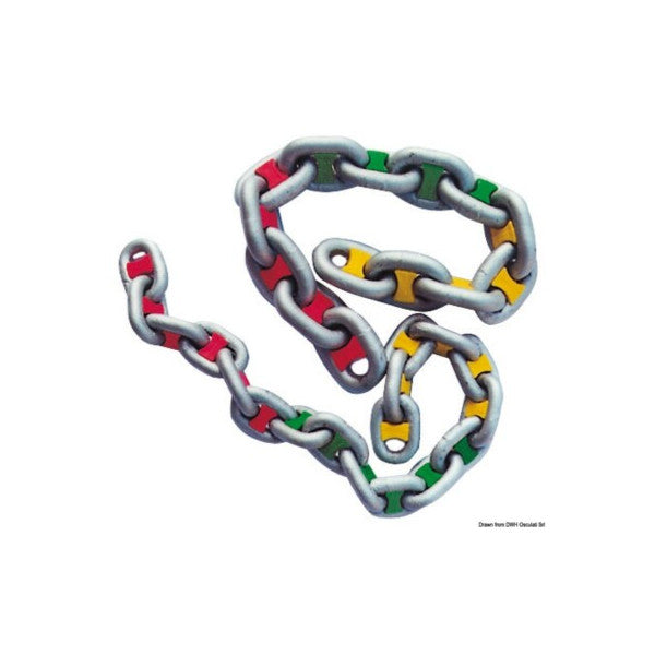 أوسكولاتي محددات سلاسل بلاستيكية متينة للاستخدام البحري - قطر 12 مم، طقم 40 قطعة ملونة - 01.501.12