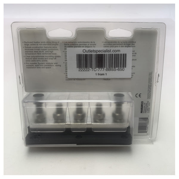 قضيب التثبيت الاحترافي لقضيب الحافلات BEP للخدمة الشاقة 650A 5x 10 مم