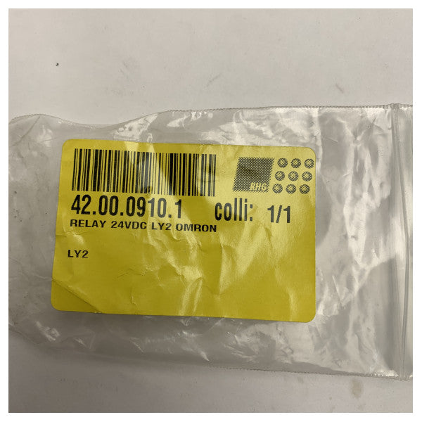 Relé Marinho Omron LY2 24VDC - Durável, Compacto e Resistente à Humidade para Automação de Navios 