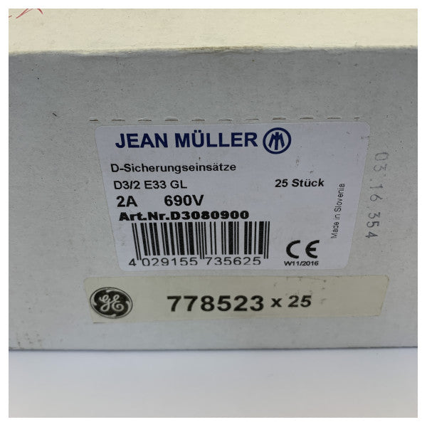 Jean Maller D3080900 Elektrisk sikring marinekvalitet 1 stk 