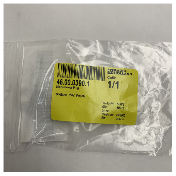 Marine Power Connector Female 250V Waterproof Plug for Boat Electrical Systems 