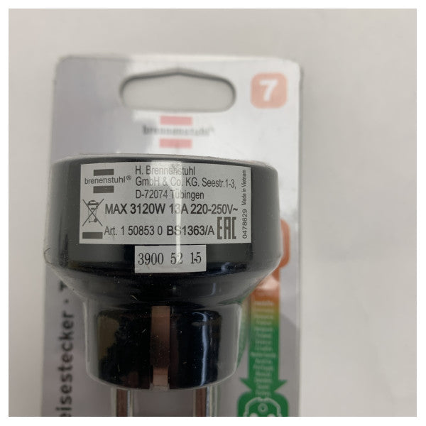 Compact and Reliable Travel Power Converter Adapter for 220-250V Devices – Brennenstuhl