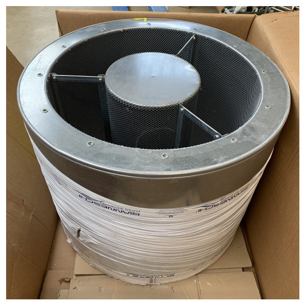 Marin rostfritt stålsilencer Gianneschi – Hållbar ljuddämpare för maritima ventilationssystem 