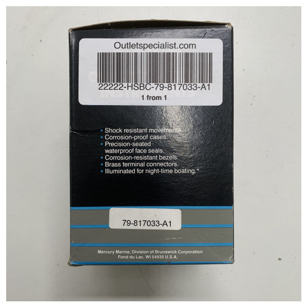 Mercury Quicksilver Engine Trim Indicator Guage-79-817033-A1