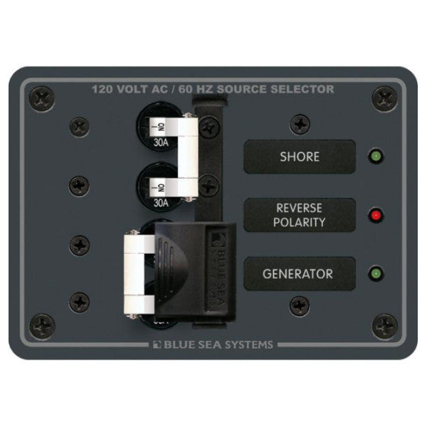 Blue Sea 120V 30 AMP Source Selector | Shore Power | Generator - 8032 -BSS