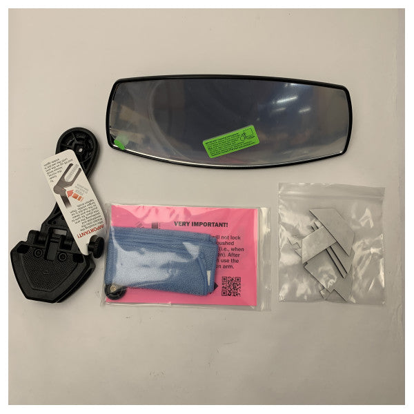 Sistema de espelhos para barcos marítimos PTM Edge Pro Combo 100 - Montagem durável, grande angular e sem perfuração