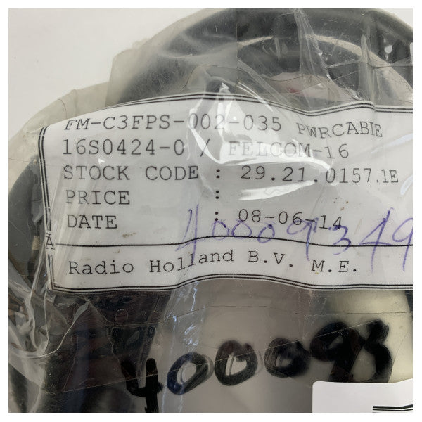 Kabel zasilający Furuno 16S0424-C 16M dla Felcom 16 