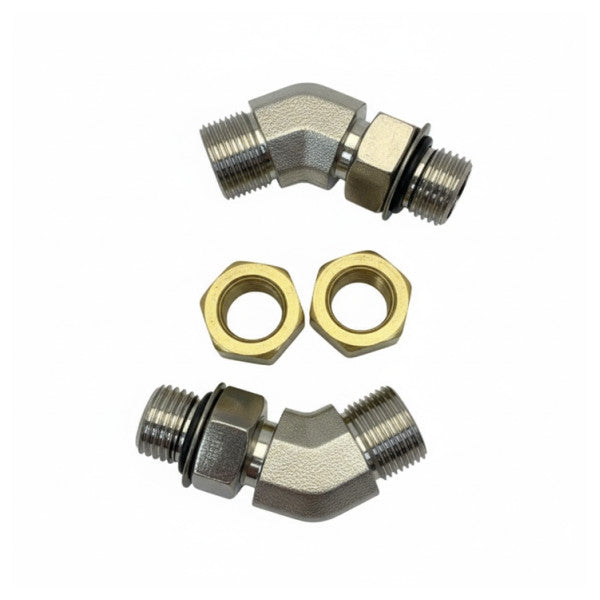 Set di raccordi per sterzo idraulico SeaStar Solutions 45 gradi 18 FT-LBS 