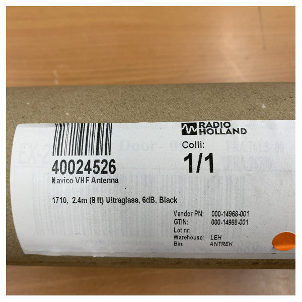 هوائي VHF مرن أسود 2.4 متر من نافيكو - 000-14968-001 
