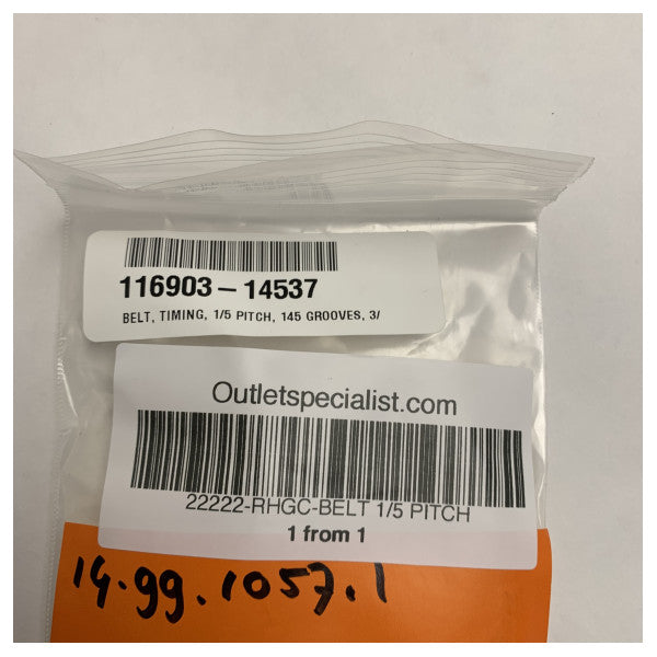 Kit de correa SeaTel Belt Timing 1/5P 145 Ranuras 3/8 Correa Ancha 116903-14537 