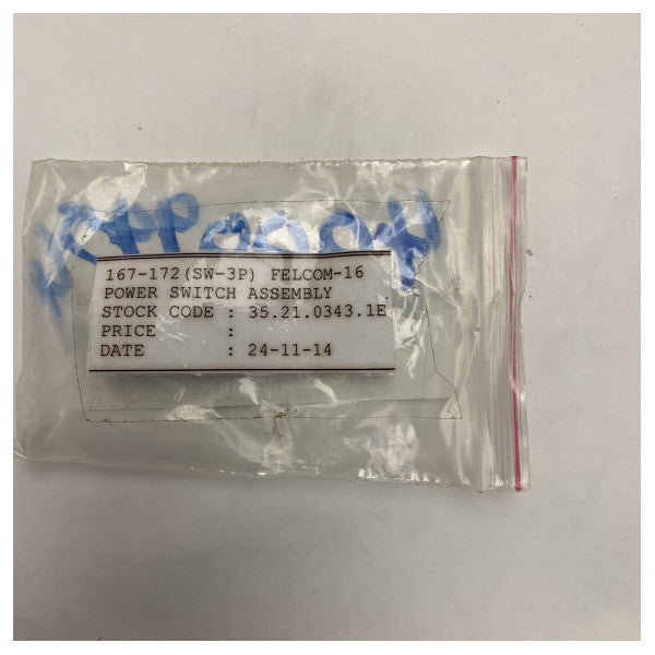 Furuno Felcom-16 Power Switch Assembly