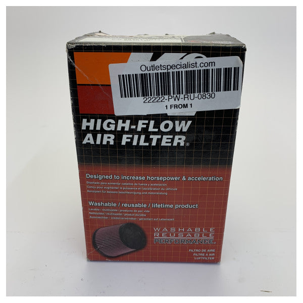 K and N RU-0830 Universal Rubber Air Filter