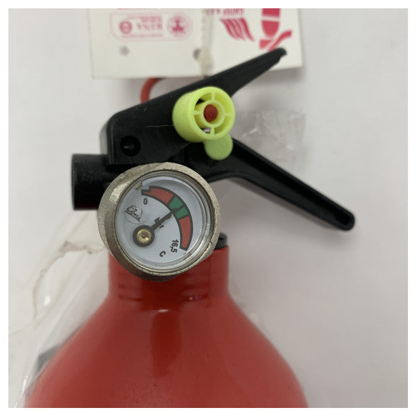 1kg ABC-Pulverfeuerlöscher für die Schifffahrt - kompakt, leicht und witterungsbeständig