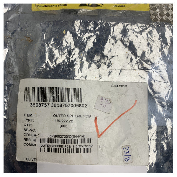 Raytheon Anschutz Gyrokompas Zewnętrzna Sfera PCB 110-222.22 