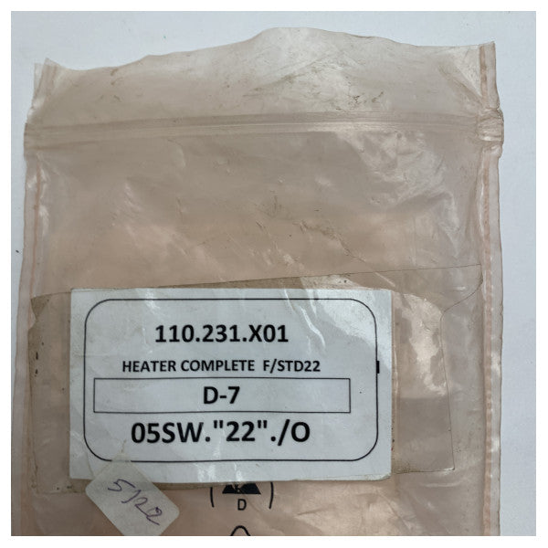 Raytheon Anschutz Gyrocompass Heater for STD22 - 110-231.X01 