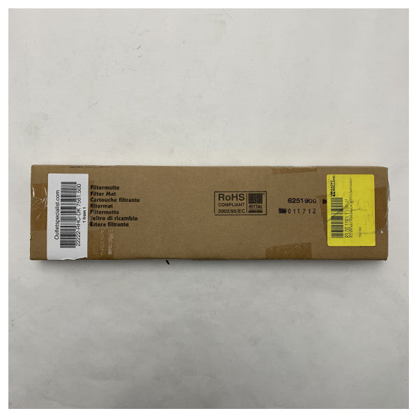 Rittal DK 7561.500 Marine Grade Filter Mat - Ανθεκτικό, ανθεκτικό στην υγρασία φίλτρο αέρα για ηλεκτρικά περιβλήματα