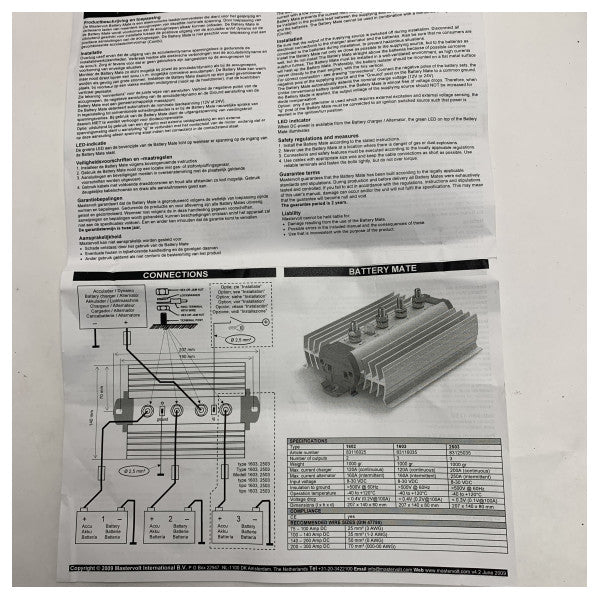 Mastervolt 1602 IG Batterie-Isolator für Partnerbatterien - 83116025