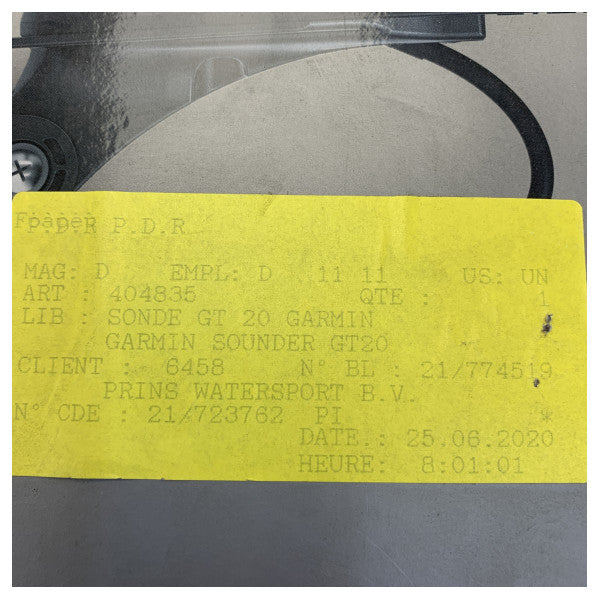 Garmin GT20-TM Transom Mount Transducer with DownVu and CHIRP