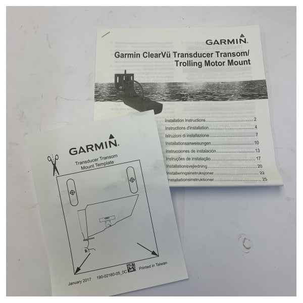 Garmin GT20-TM Transom Mount Transducer with DownVu and CHIRP