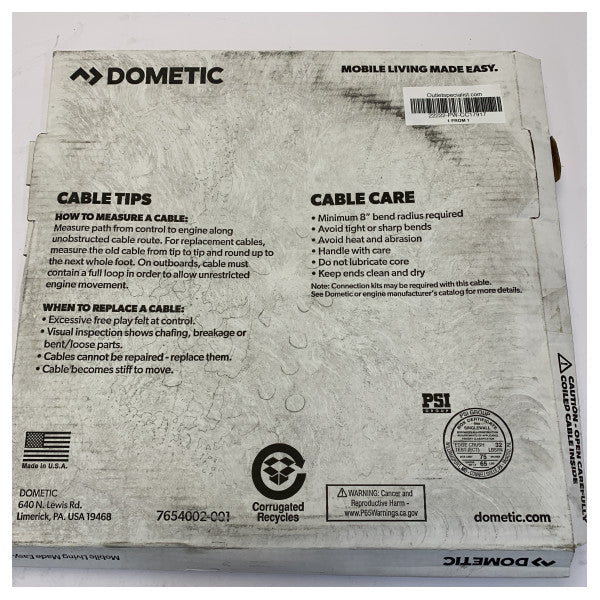 Dometic CC17917 Kabel za kontrolu motora 17 ft CM7 