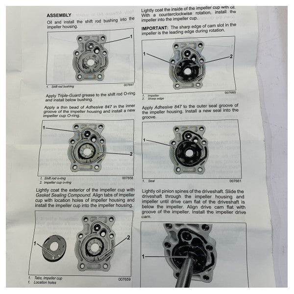 مجموعة مضخة الماء Evinrude Johnson 5008972 لمحرك خارجي 
