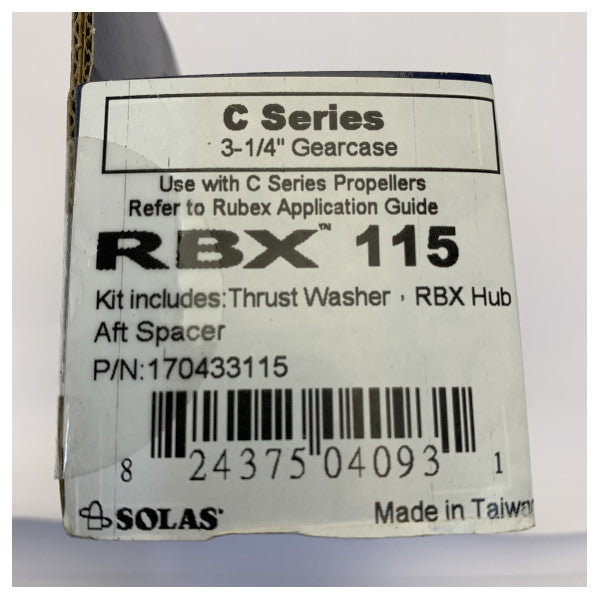 Rubes Solas Propeller 11.125 x 14 Right Handed Stainless Steel