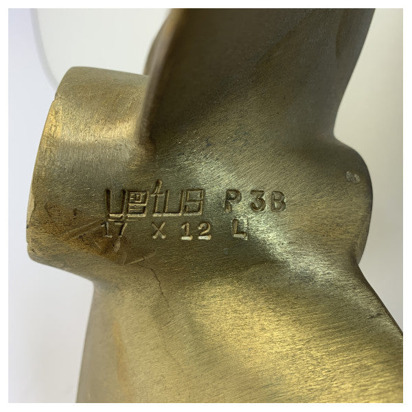 Vetus P3B-17X12L Propeller 3-Blade Brass Left Handed