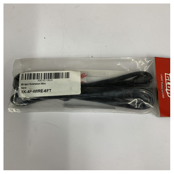GLOW Marine 4-Pin Extension Cable 1.8m (6ft) - XK-4P-WIRE-6FT