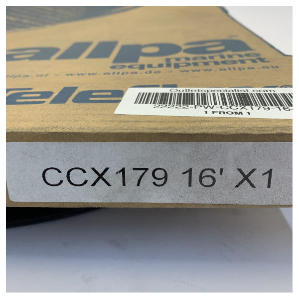 Câble de commande marine Allpa CCX179-16-1 16 ft - 4,88 m, câble d’accélérateur et de changement de vitesse 