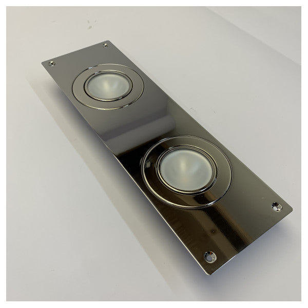 Quick Nikita Double LED Marine Downlight Spot 24V Warm White - FVASGMFP3243NK