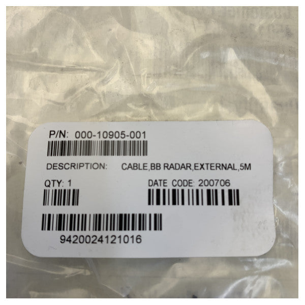 Câble d'extension radar Simrad 5m pour Broadband 3G/4G - 000-10905-001 