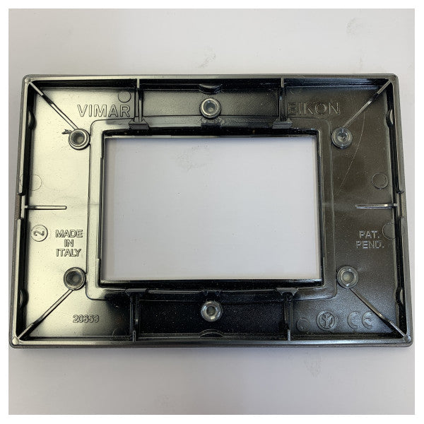 Vimar Eikon Classic Dækselplade 3-Modul Antracit Mat - 20653.C15 