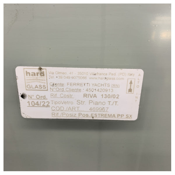 Ferretti Group Riva 130 Babord Side Pulpit Glass - 469967 