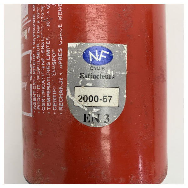 アンドリュー 2000-57 コンパクト 1kg ABC粉末消火器 