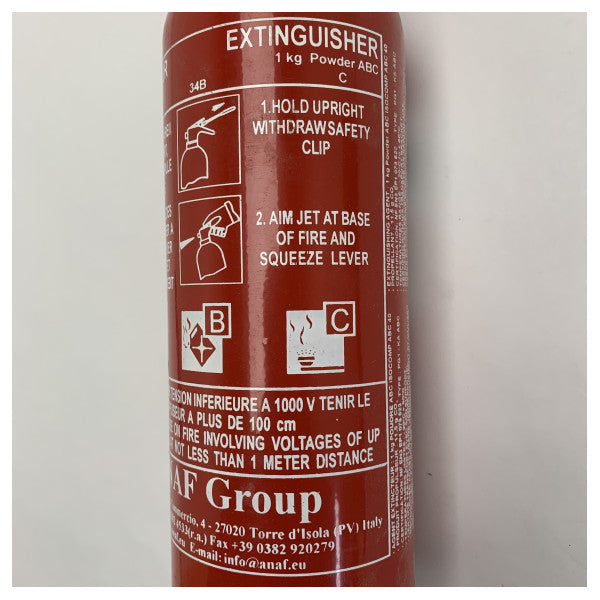 Marine ABC Powder Fire Extinguisher 1kg | Lightweight 