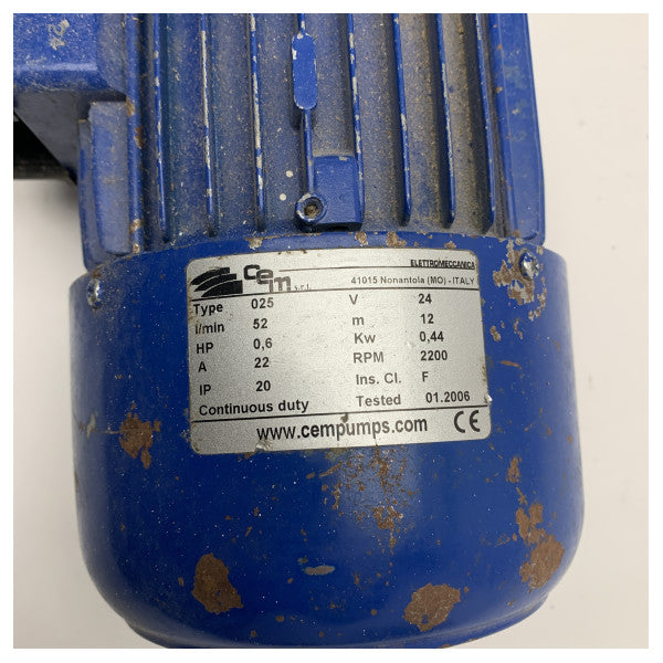 UŻAT CEM EP03.025B.002 Pompa tal-brass li tħaddem lilha nnifisha 025-230M 24V - 52L/min 