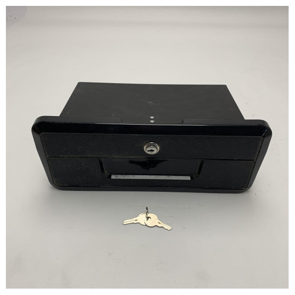 Термостійка пластиковий ящик для рукавичок з 2 підставками для напоїв - 343 x 140 x 190 мм - 71052 