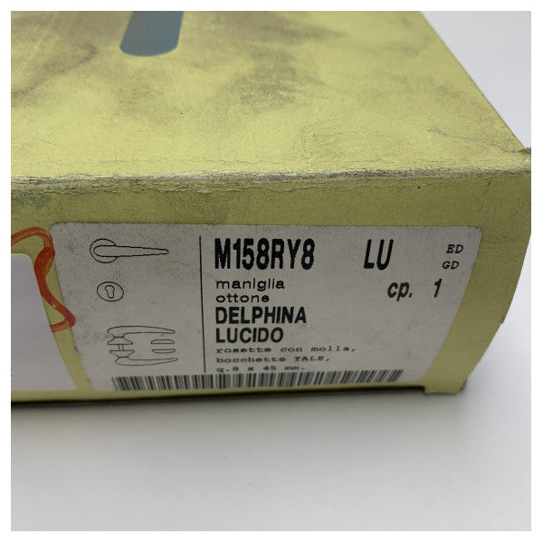 Комплект дръжки за врати Olivari със златно покритие - устойчив на корозия месингов лост за лодки и яхти