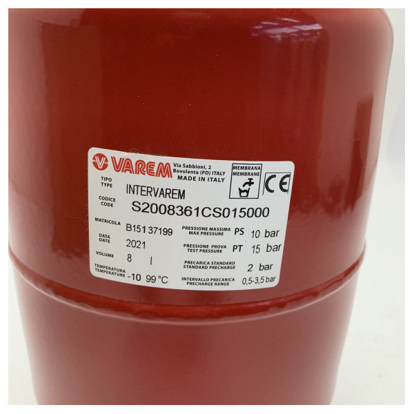 Jetly Yüksek Kaliteli Deniz Basınçlı Tank 8L 10 Bar - 8034108702759 