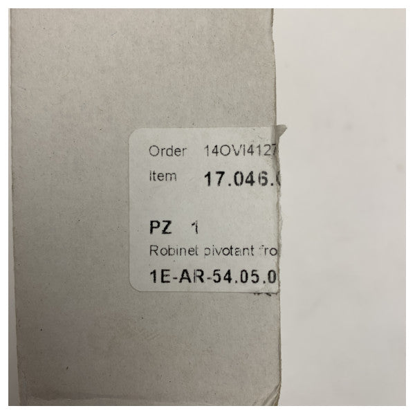 Osculati krom svängbar kran Slide-serien låg kallvatten - 17.046.03 